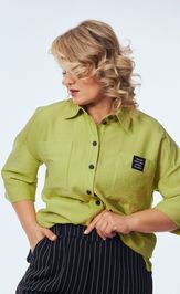 Комплект OVERYOU 248/1 фисташка с черно-белым