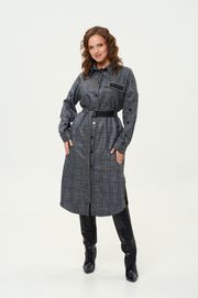 Платье GIZART арт. 5323 люрекс син клетка