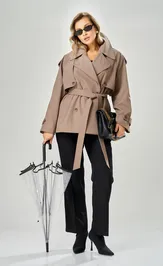 Тренч Ava fashion M-234 mokko
