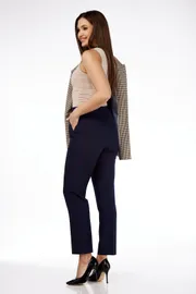 Zestaw Vilena-fashion #938 bezhevaya gusinaya lapka+temno-sinij