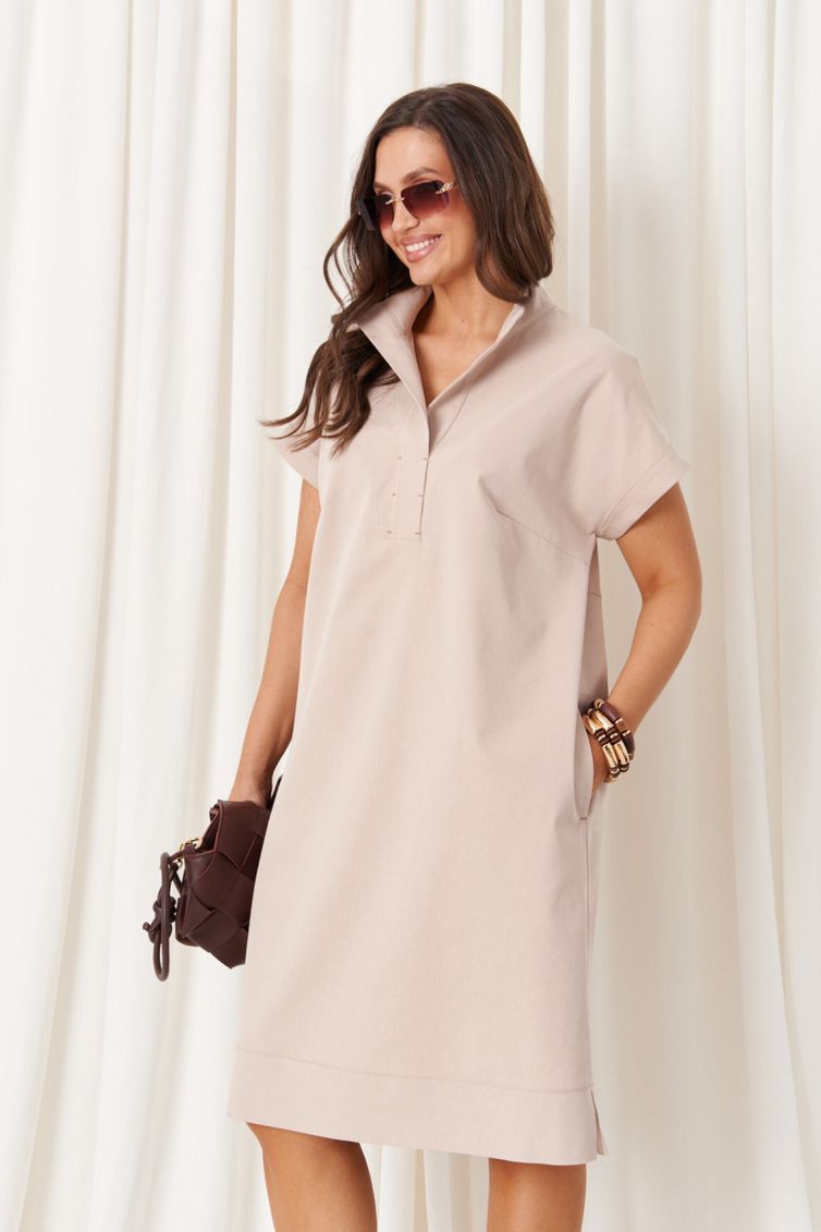 Sukienka PND #86183 bezhevyj