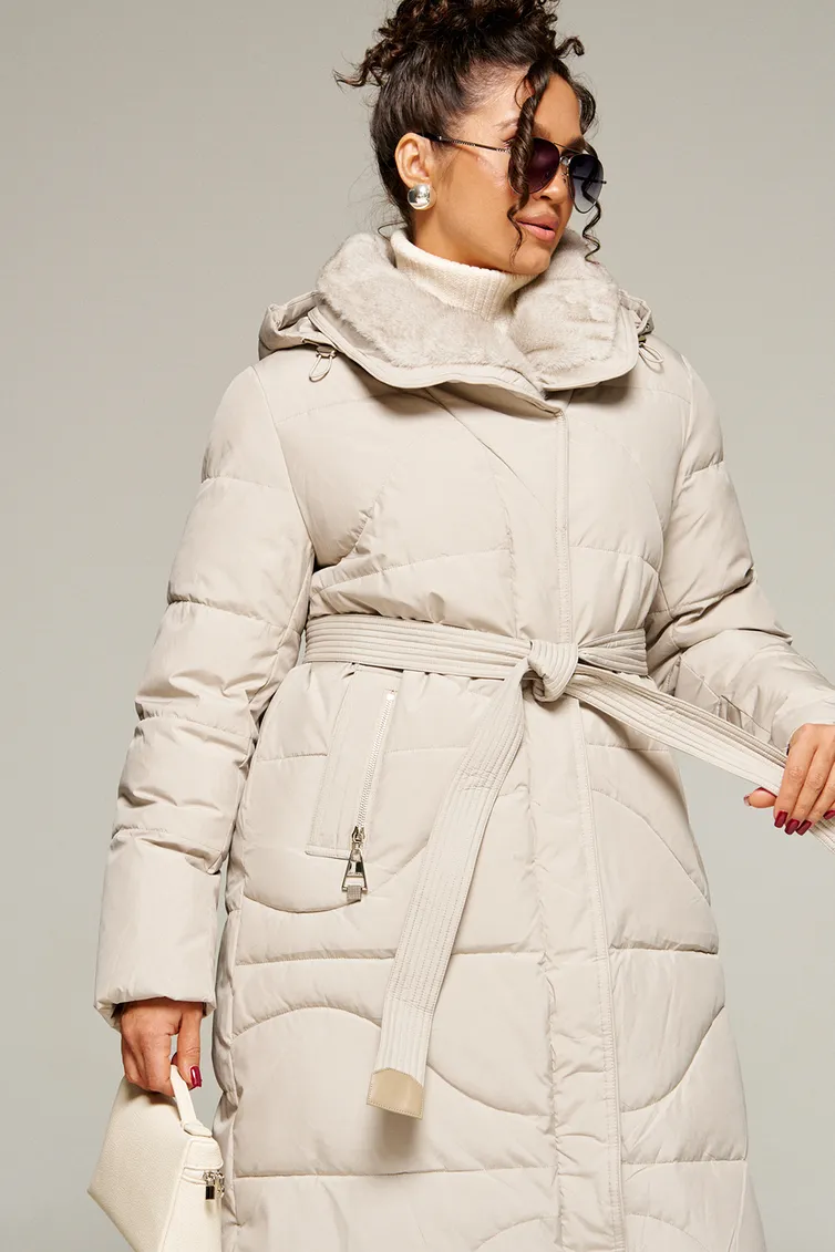 Coat Beautiful & Free #8012 kremovyj