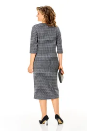 Sukienka Michel Chic #2190/1 fakturnaya kletka