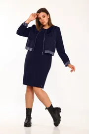 Garnitur Vilena-fashion #536 temno-sinij