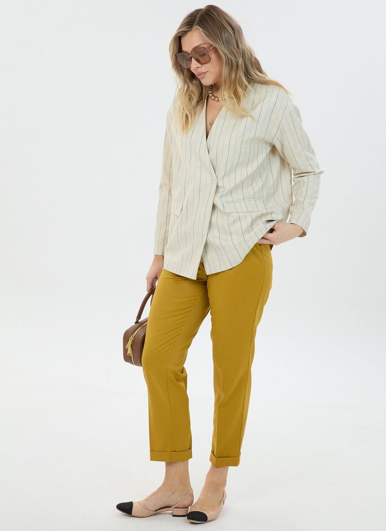 Жакет LM арт. М 0178 полоска льняная