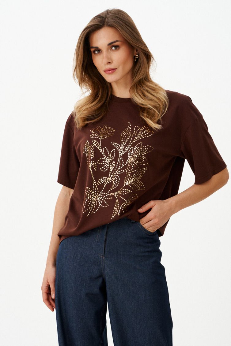 Футболка Panda арт. 126740 коричневый