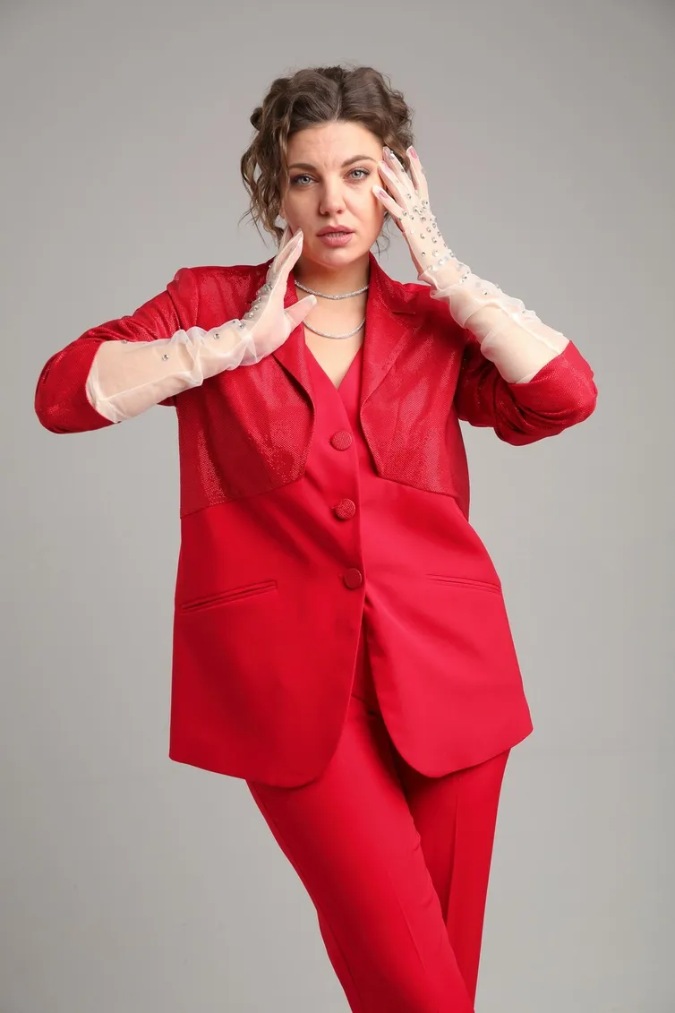 Garnitur Vilena-fashion #1026 krasnyj