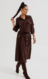 Костюм Galean Style 1013 коричневый