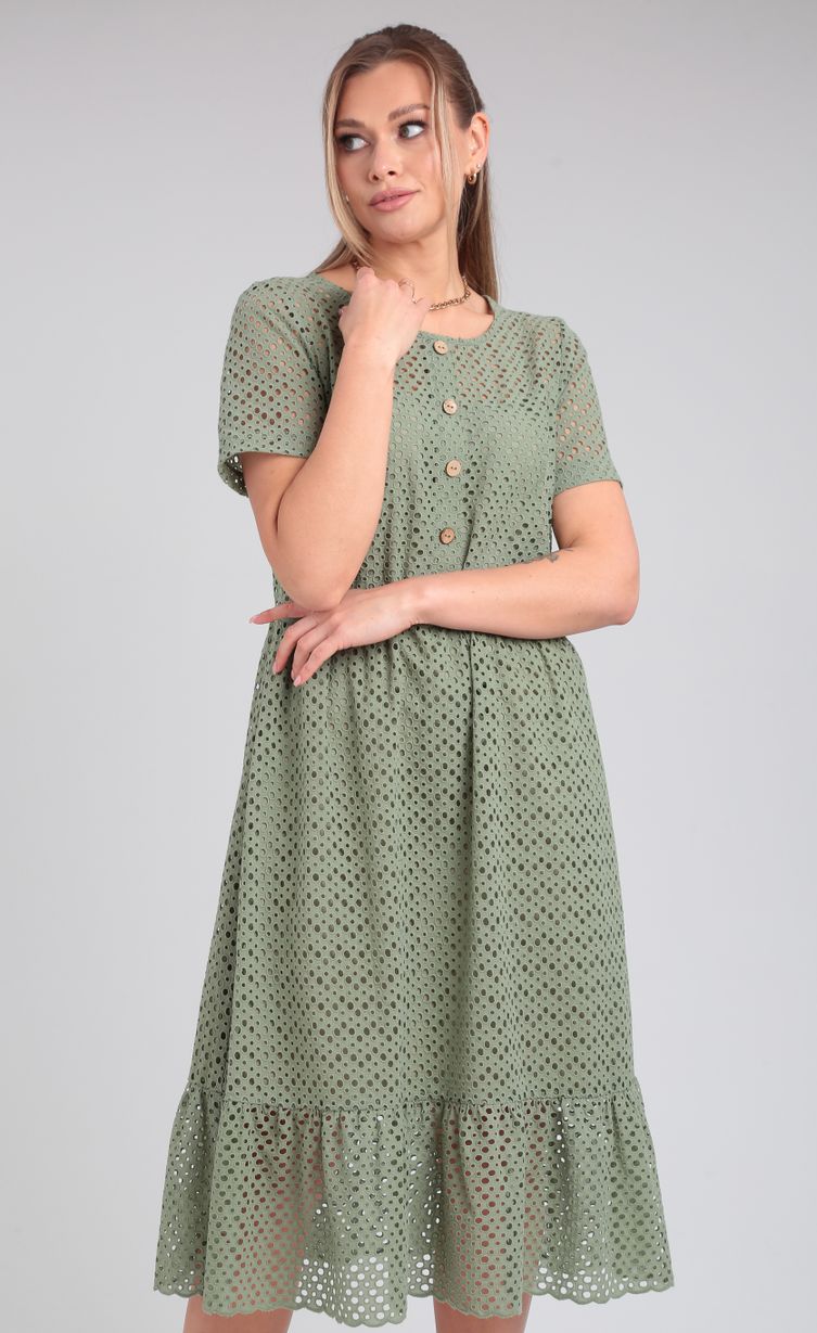 Dress Verita moda #N-2216 oliva