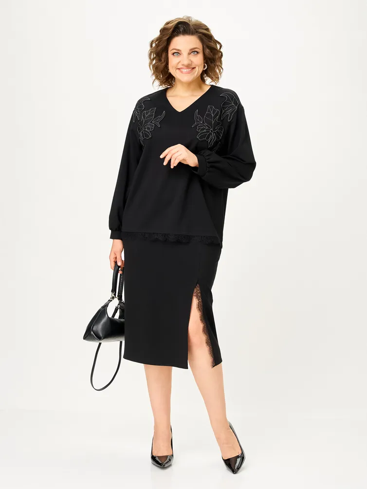 Garnitur Vilena-fashion #1169 chernyj