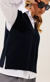 Waistcoat Romgil RV0505-ShE5 temno-sinij
