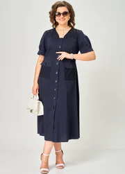 Sukienka EVA GRANT #7200 sinij