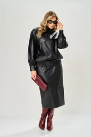 Spódnica Ava fashion #M-229 chernyj