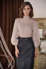 Turtleneck Fantazia Mod #3850 vodolazka pudra