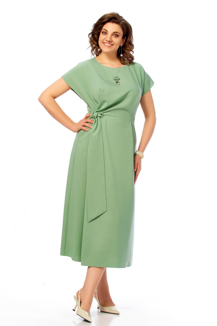 Платье Ольга Стиль арт. С1019 полынь