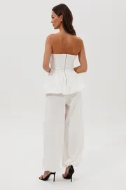 Spodnie V&N fashion #1161_belyj