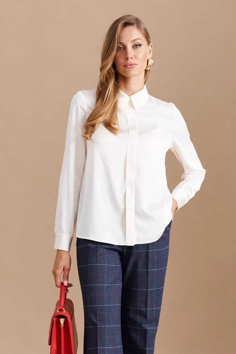 Blouse Elletto Life #3776 kremovyj