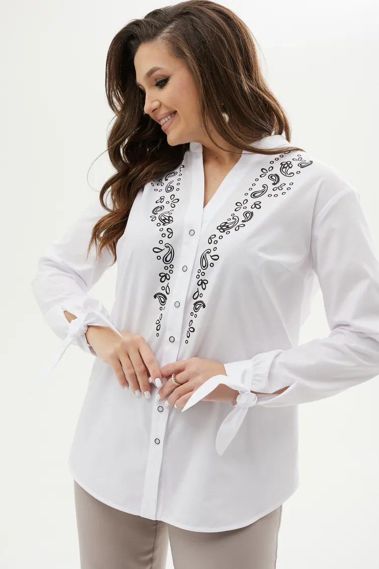 Bluzka MALI #623-044 belyj