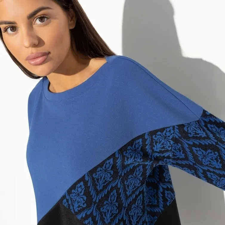 Tunika CHARUTTI #Geometriya stilya (blue fashion)