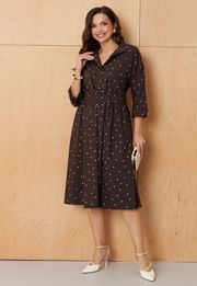 Платье PND арт. 89080 коричневый