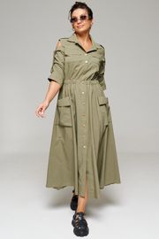 Платье Beautiful & Free арт. 6150 хаки