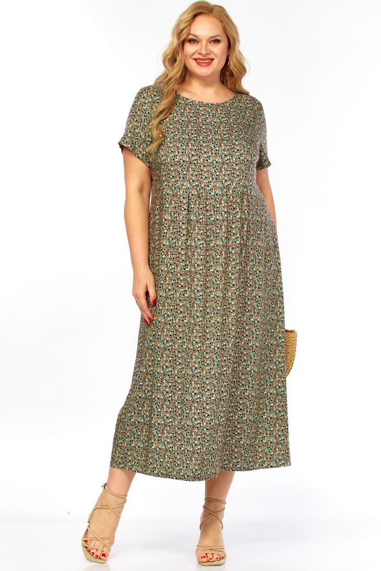 Dress LadyThreeStars #2682 myatnyj print