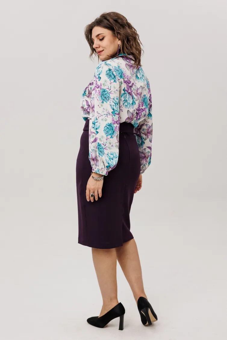 Bluzka Anelli Laurel #1806 rozy lilii piony
