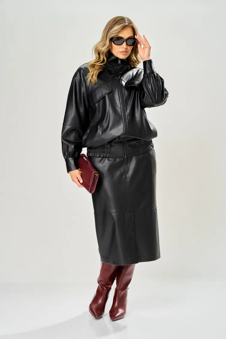 Kurtka Ava fashion #M-230 chernyj
