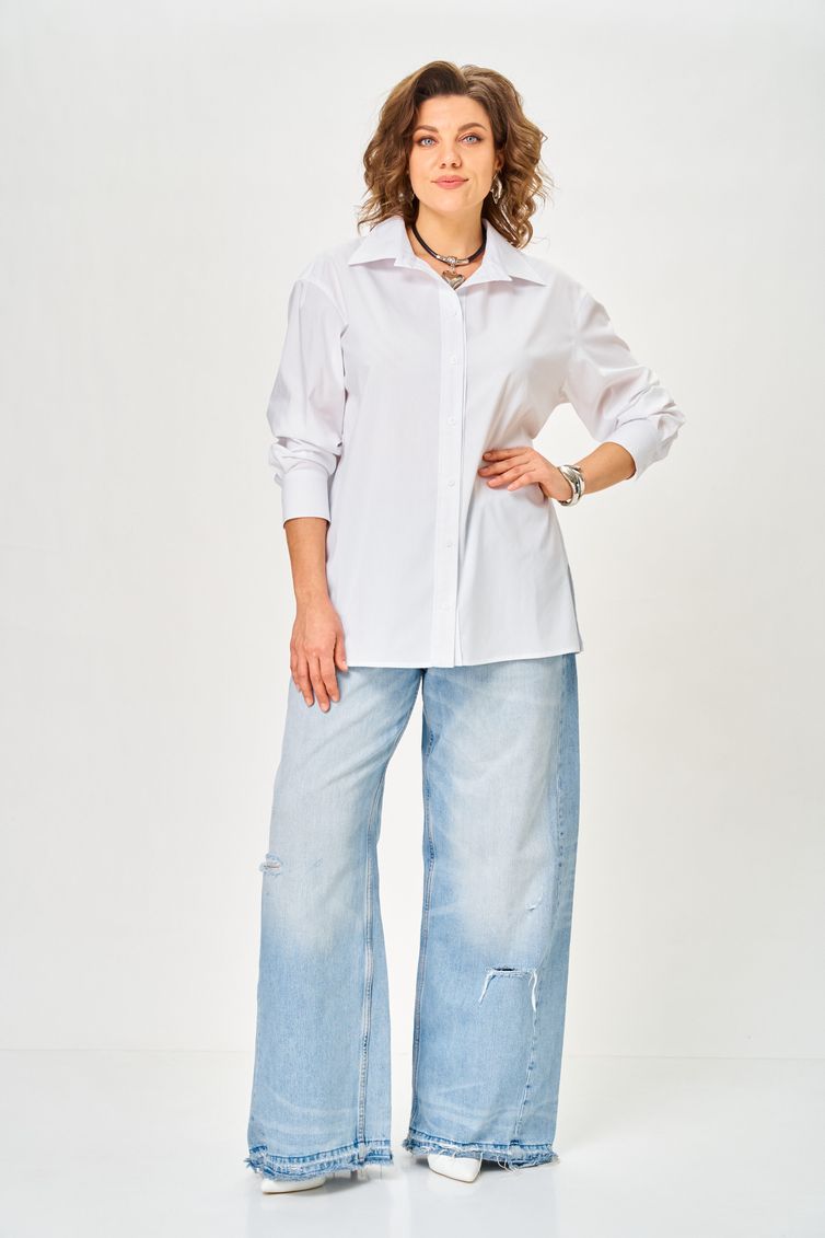 Рубашка Anastasia MAK арт. 1324 белый