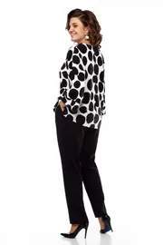 Blouson Abbi #4049 cherno-belyj