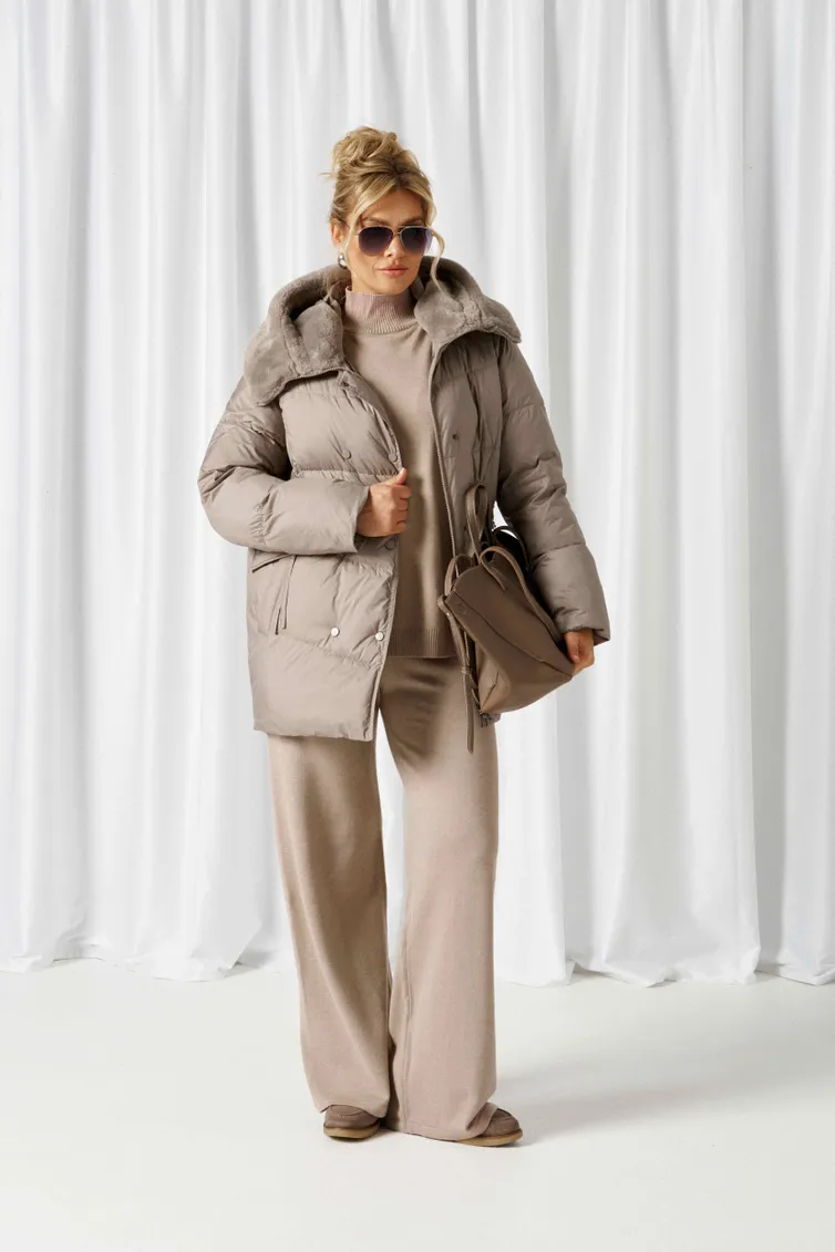 Coat Beautiful & Free #1018 seryj