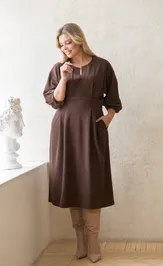 Платье NOVITA 1360 коричневый