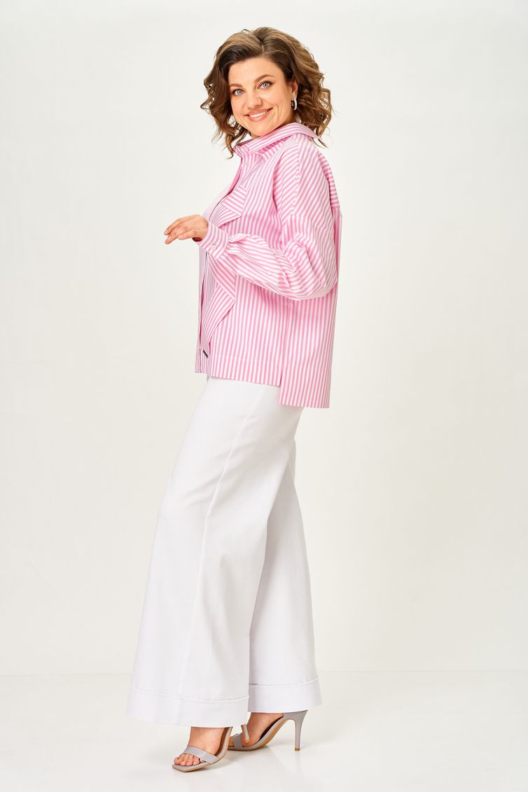 Блузка Michel Chic арт. 798 полоска розовая