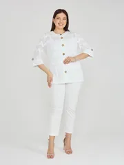 Sweter BONADI #2187 belyj