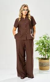 Костюм Ava fashion М-207 коричневый