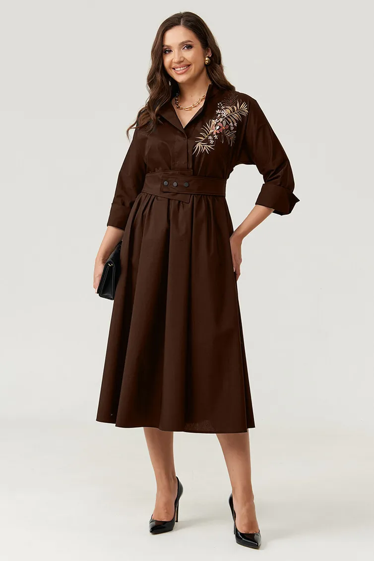 Dress PND #83984 korichnevyj