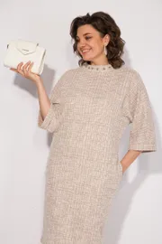 Dress Liliana #1407 pudra