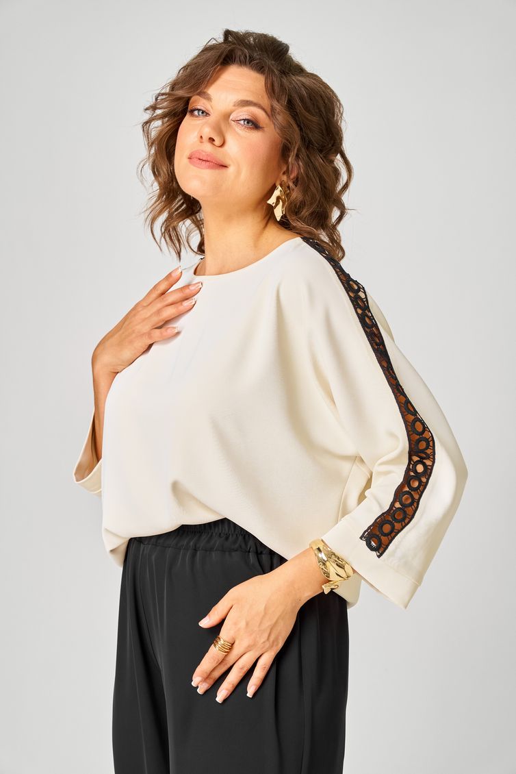 Блузка Rumoda арт. 2274 дл.р молочный