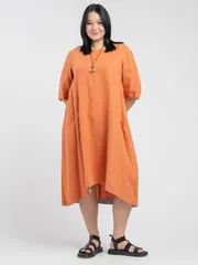Sukienka FASHION CENTRE #L-4003/Morkovnyj
