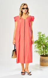 Dress Ava fashion M-209 korallovyj