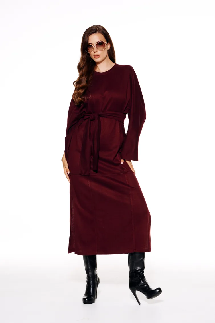Платье Elletto Life арт. 11160 бордо