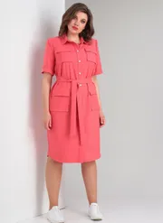 Sukienka Vilena-fashion #975 korall