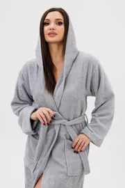 Халат Michel Chic арт. 110 пепельный