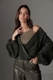 Кардиган Люше арт. 4508 зеленый