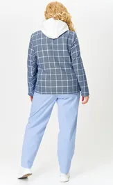 Костюм OVERYOU 194/1 голуб клетка