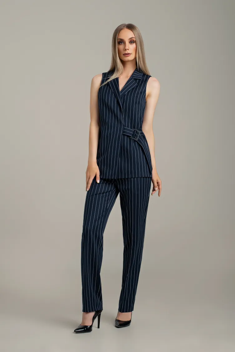 Suit MARIKA #440 t.sinij v polosku