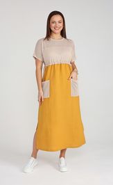 Sukienka BONADI 1964 oxra