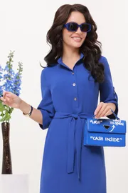 Sukienka DS Trend #P-3874-0089-02 (sinee s poyasom)