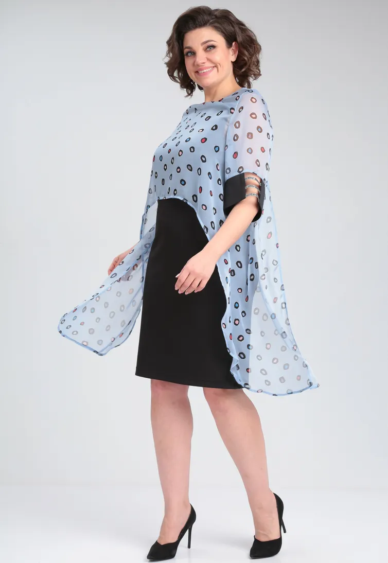 Sukienka Michel Chic #2136 chern, gol