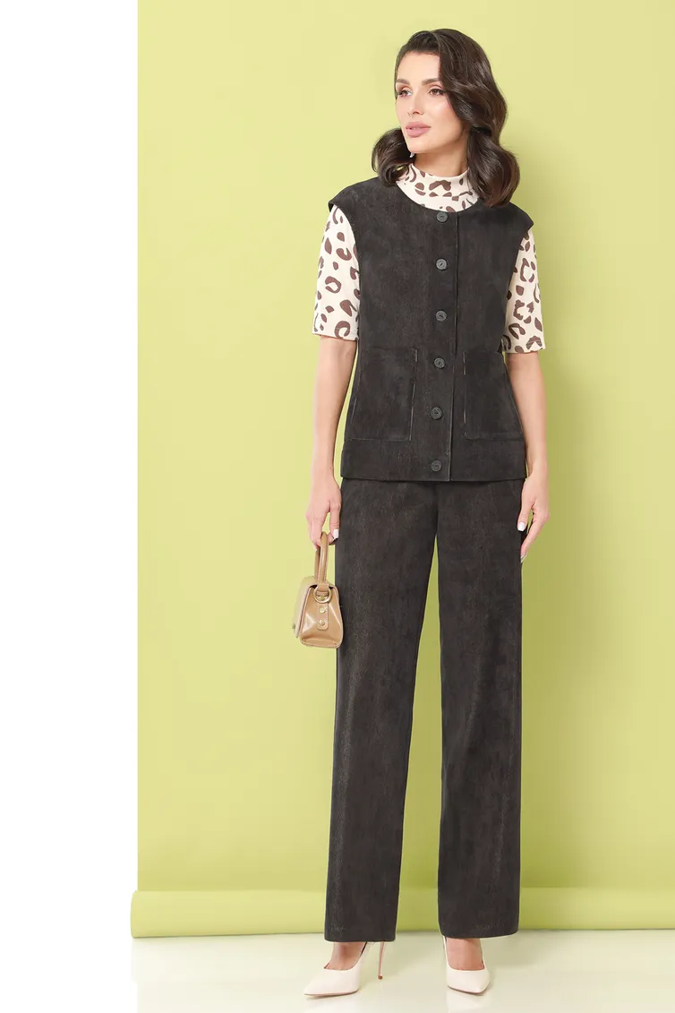 Garnitur DS Trend #K-0886-0322 (bryuchnyj velvetovyj s zhiletom)